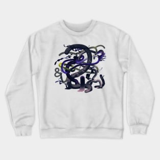 Alien flora Purple Crewneck Sweatshirt